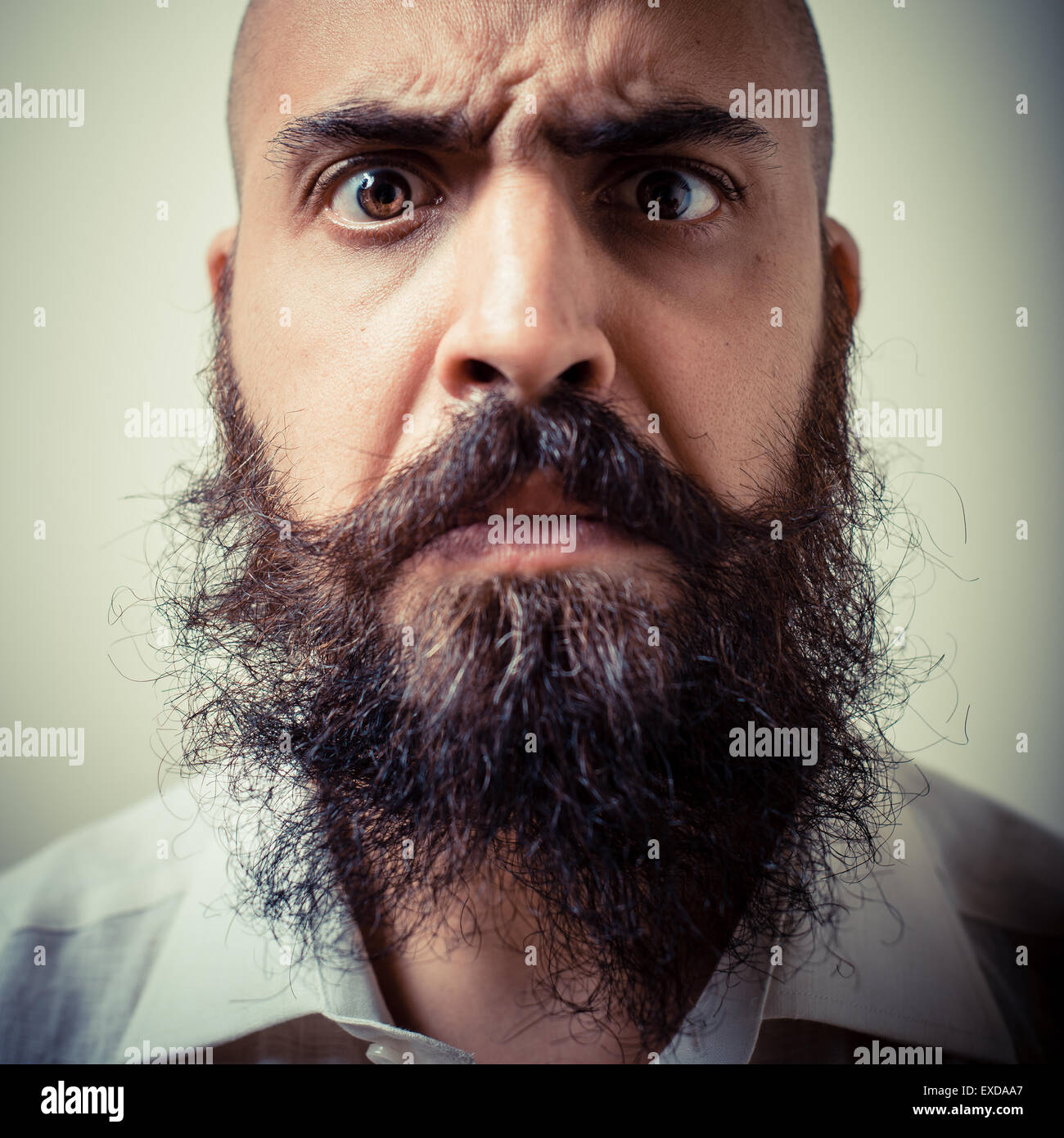 Beard man hairy funny hi-res stock photography and images - Alamy