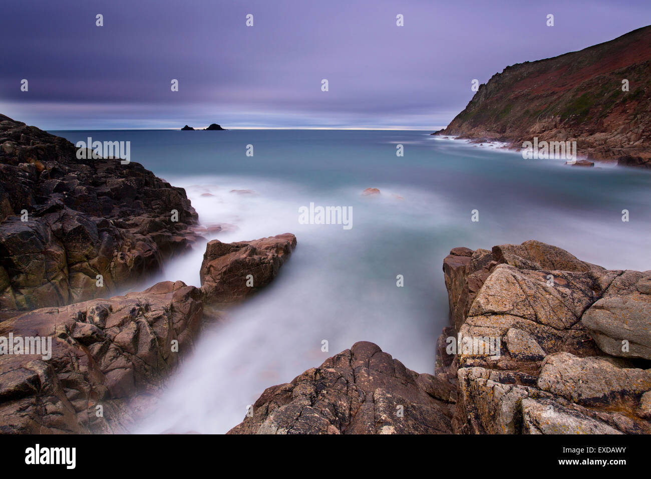 Cot Valley; Looking Towards the Brisons Cornwall; UK Stock Photo