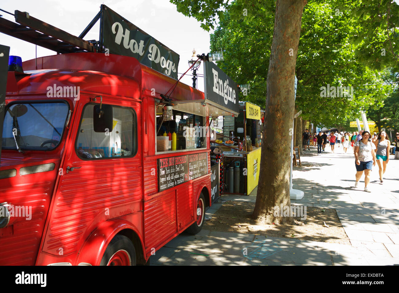KERB - London street food festival, Southbank, London, UK. Street food