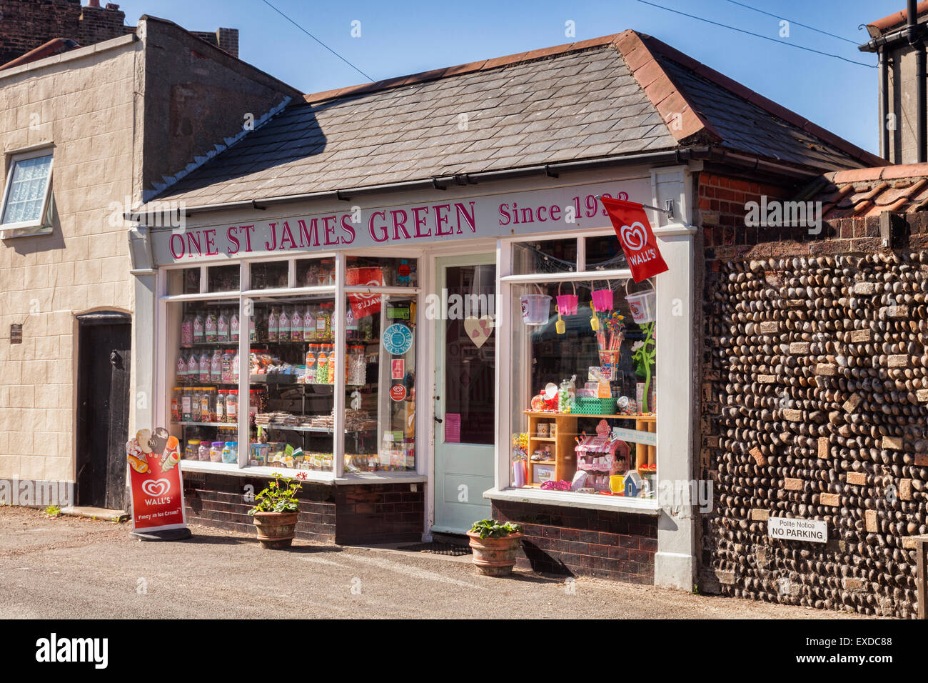 Sweet shop at one St James Green, Southwold, Suffolk, England Stock Photo