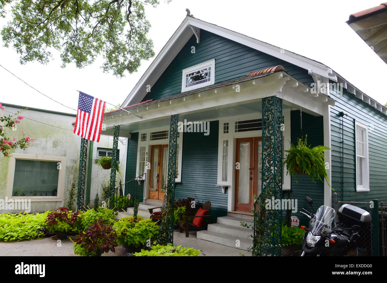 algiers new orleans houses louisiana wooden Stock Photo Alamy