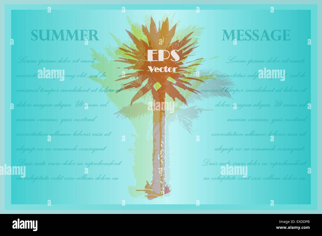 Template with palm trees Stock Vector Image &amp; Art - Alamy