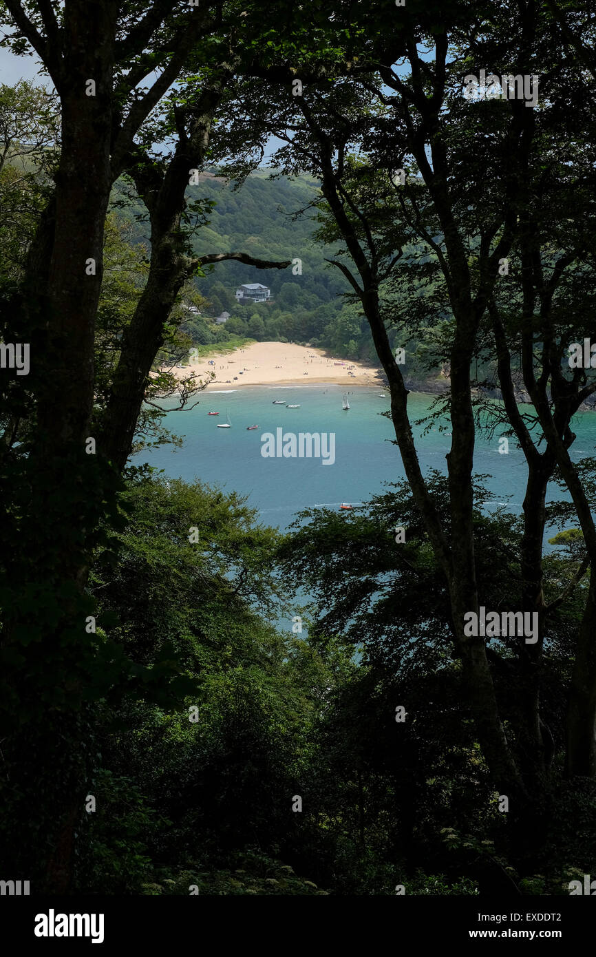 Mill Bay Beach at in Devon Stock Photo Alamy