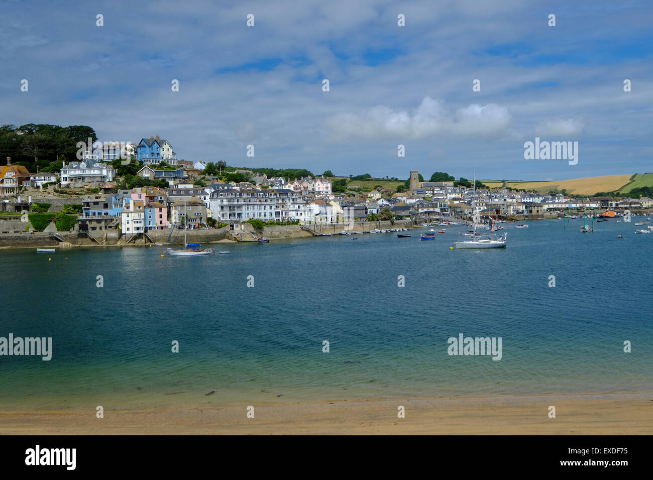 Salcombe, Devon, UK. Salcombe view from East Portlemouth Stock Photo