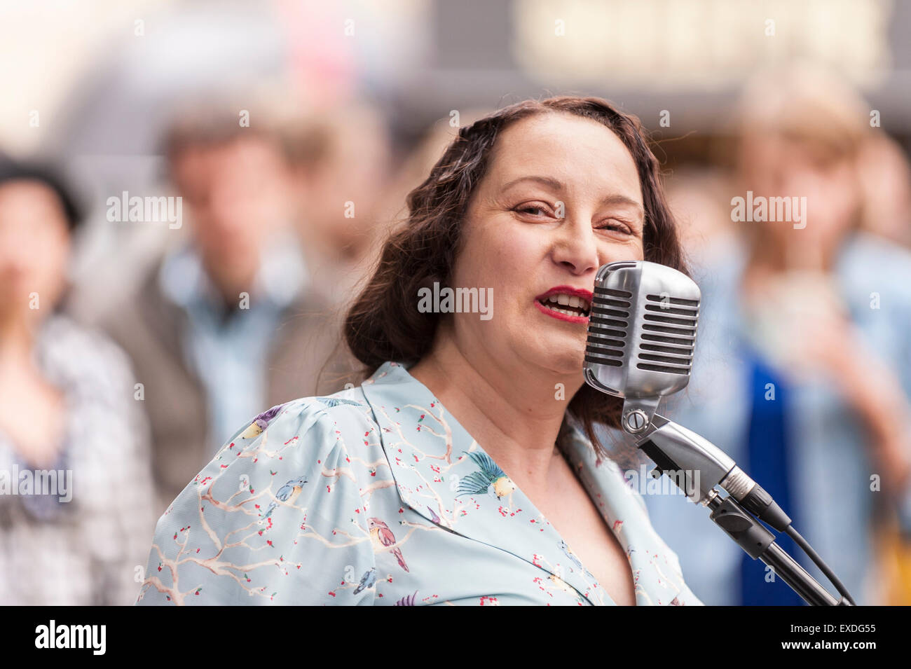London, UK. 12 July 2015. Francophiles gather to enjoy the Bastille Day
