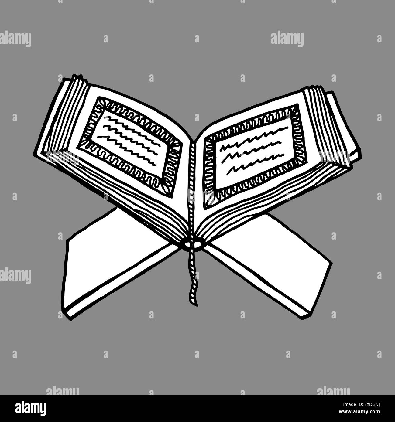 Нарисовать Коран книгу