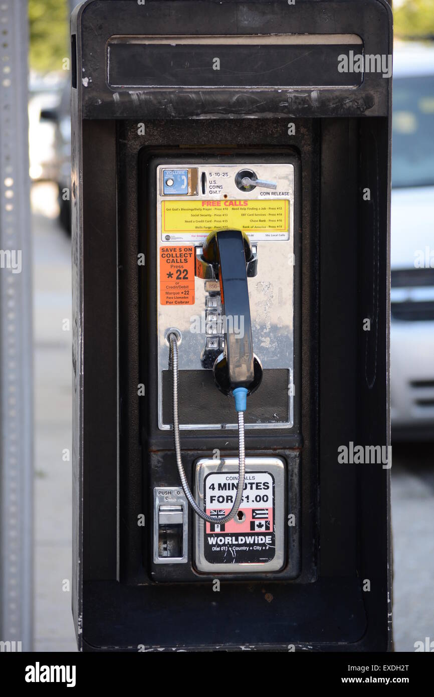 Old Pay Phone Stock Photo - Alamy