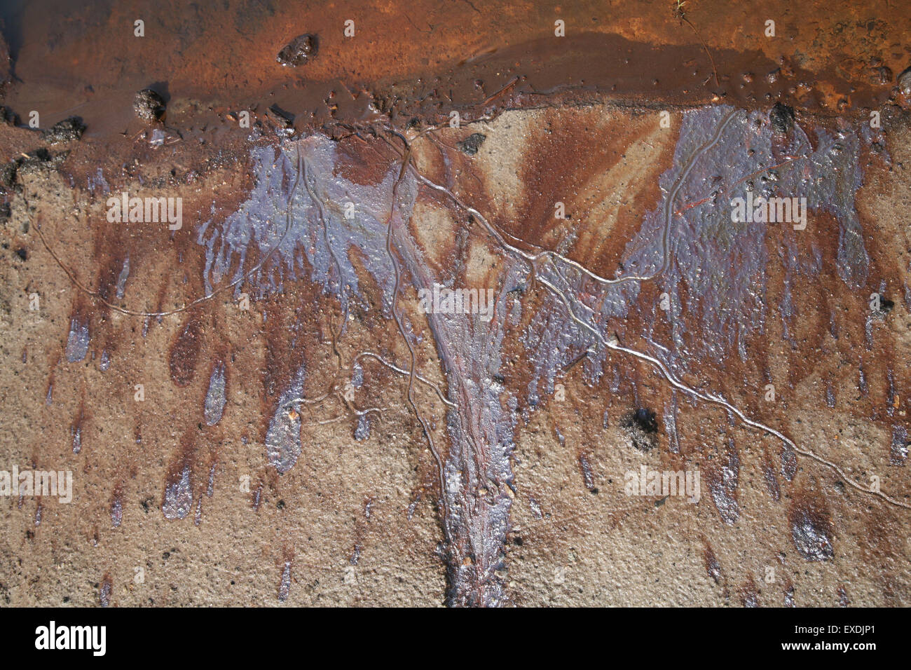 iron in the form of iron oxide the ground Stock Photo Alamy