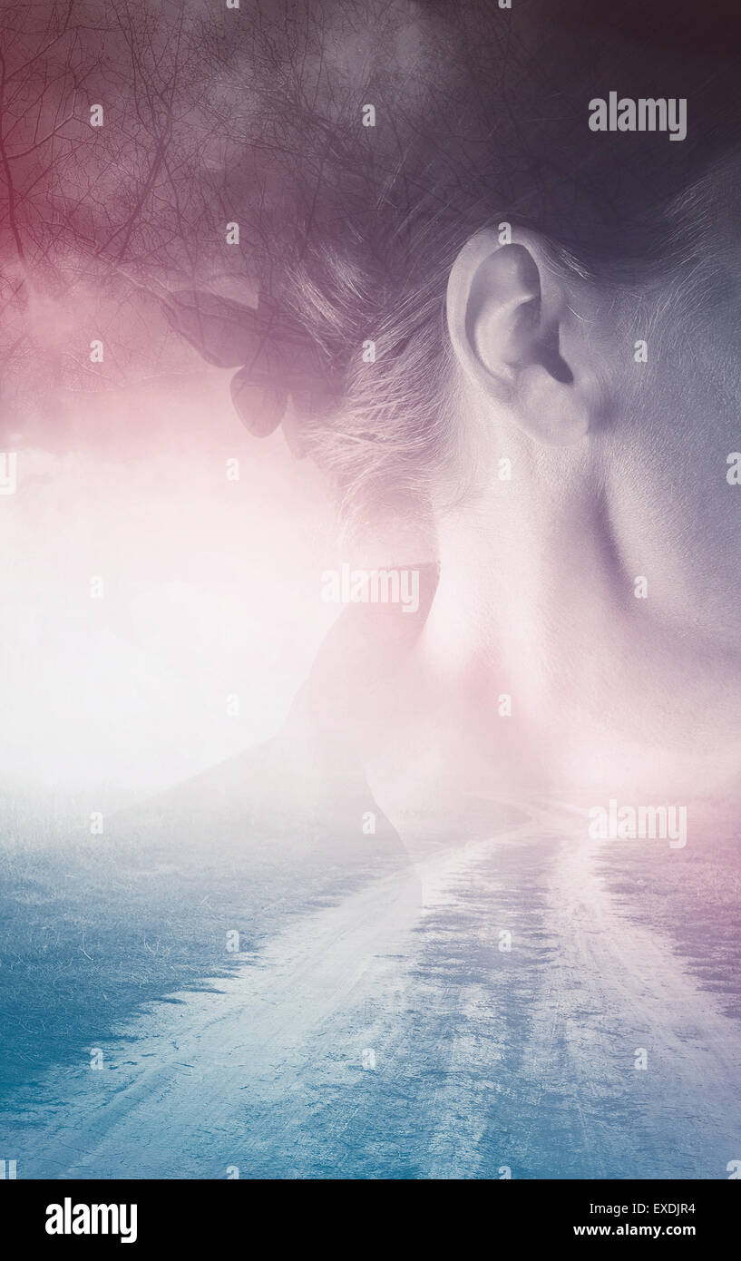 Double exposure hi-res stock photography and images - Alamy