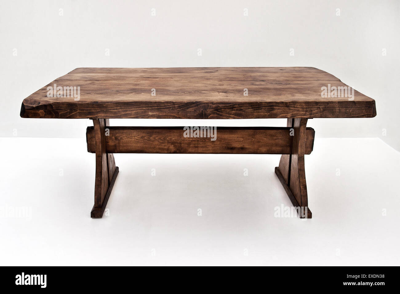 Hand made wooden furniture, isolated on white Stock Photo Alamy