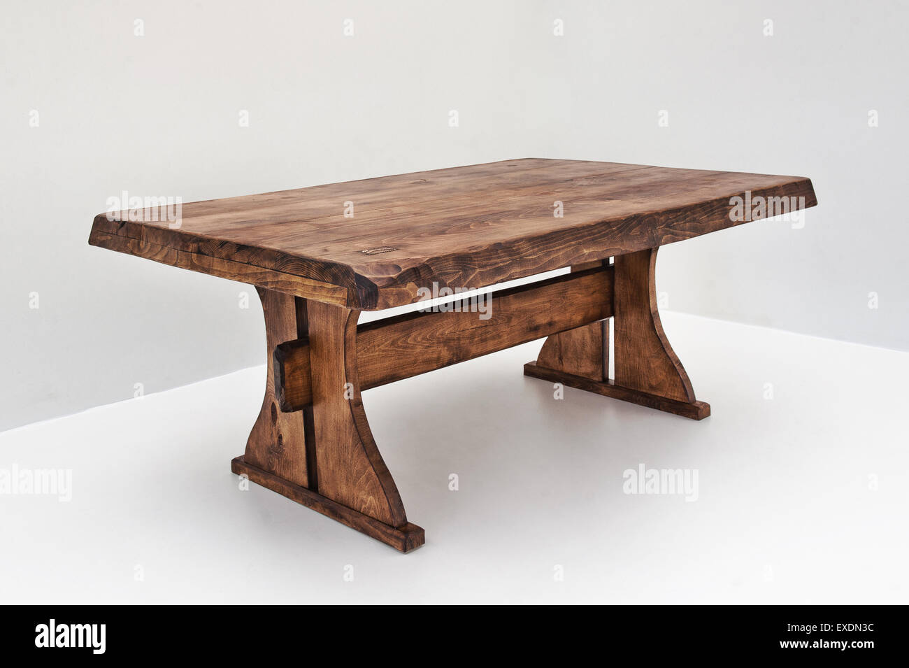 Hand made wooden furniture, isolated on white Stock Photo Alamy