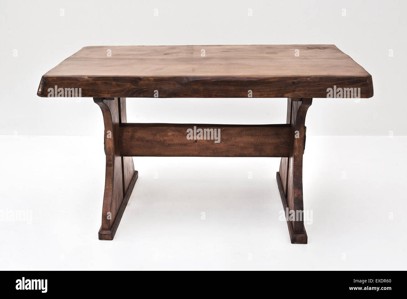 Hand made wooden furniture, isolated on white Stock Photo Alamy