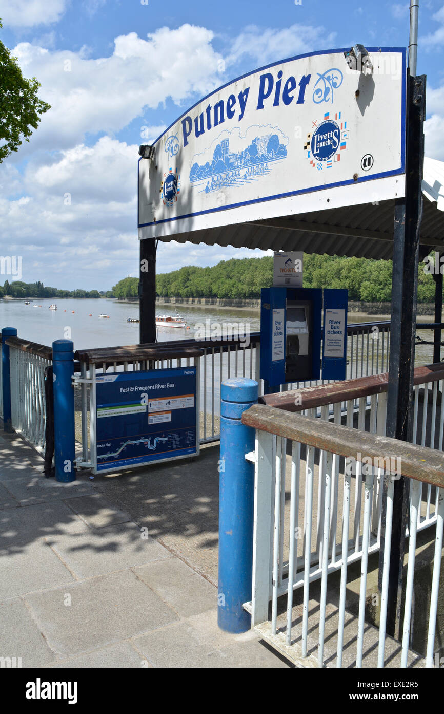 Putney Pier, Putney, London, England, UK Stock Photo Alamy
