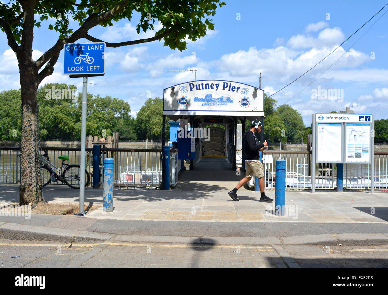 Putney Pier, Putney, London, England, UK Stock Photo Alamy