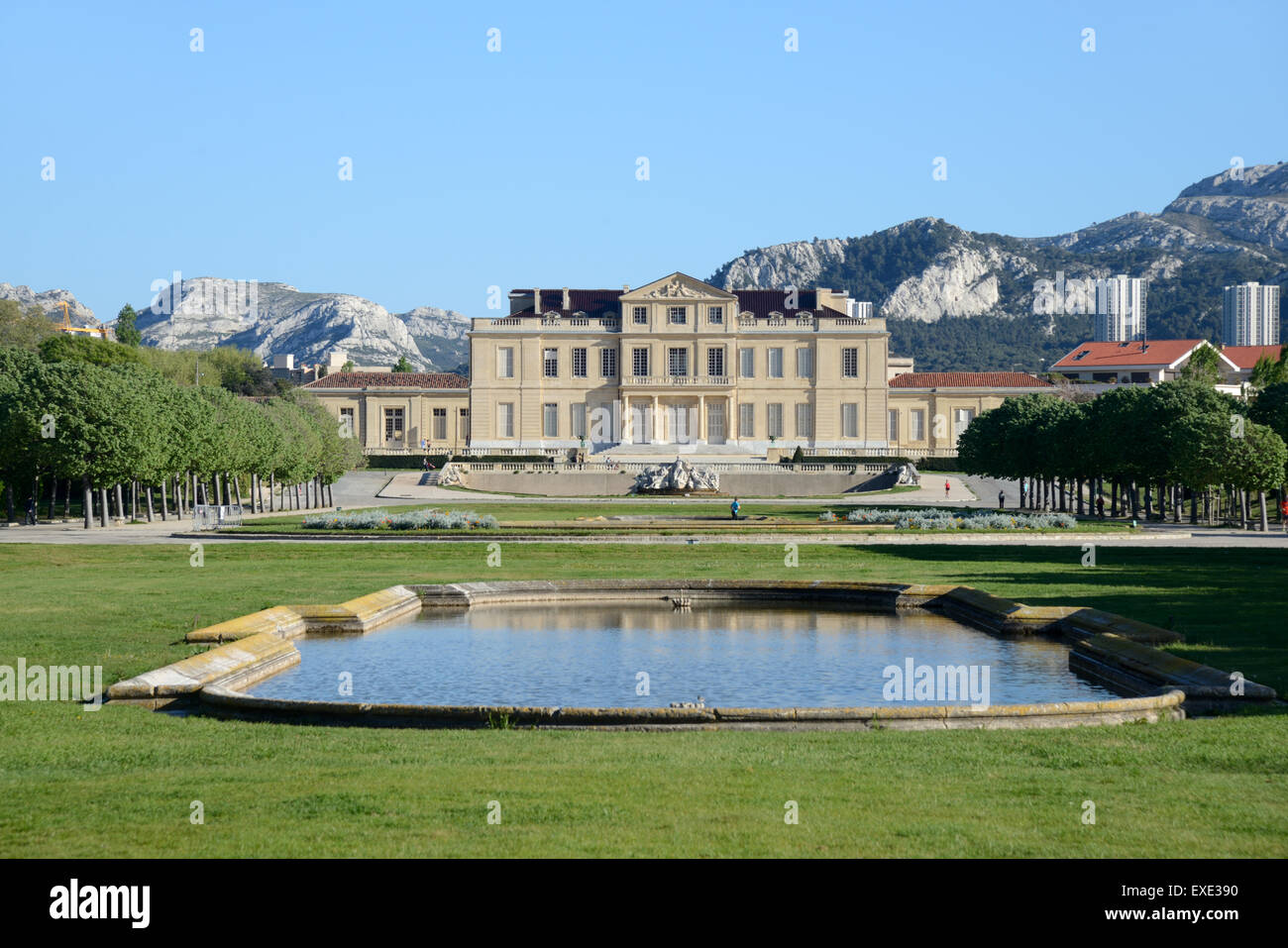 Parc Borely, Borely Château, Ornamental Gardens & Park Marseille Provence France Stock Photo