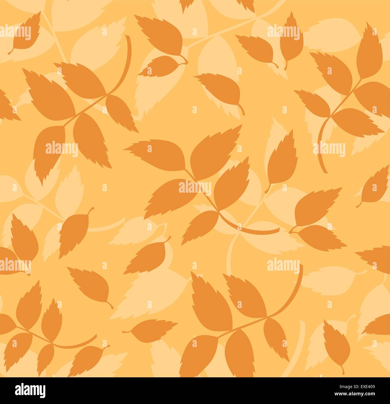 Seamless pattern with autumn leaves. Vector illustration Stock Vector ...