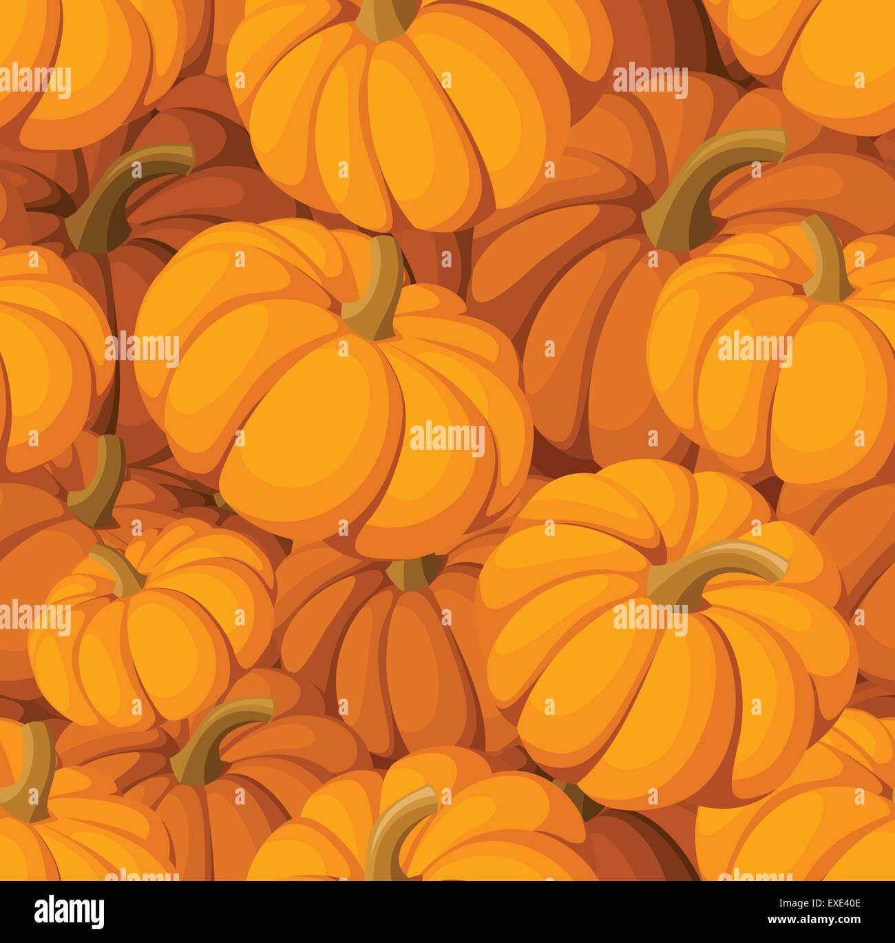 Seamless pattern with pumpkins. Vector illustration Stock Vector Image ...