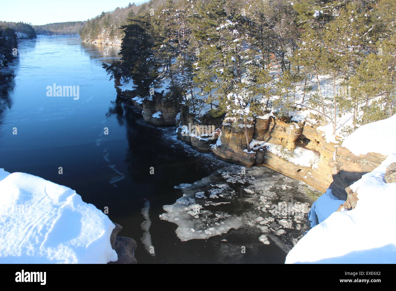 Winter View From High Rock Wisconsin Dells