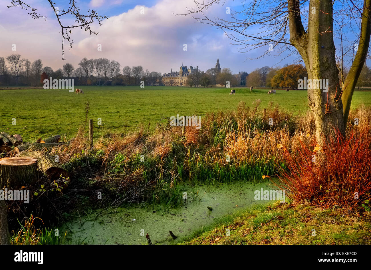 Christ Church Water Meadows Oxford University England UK Stock Photo