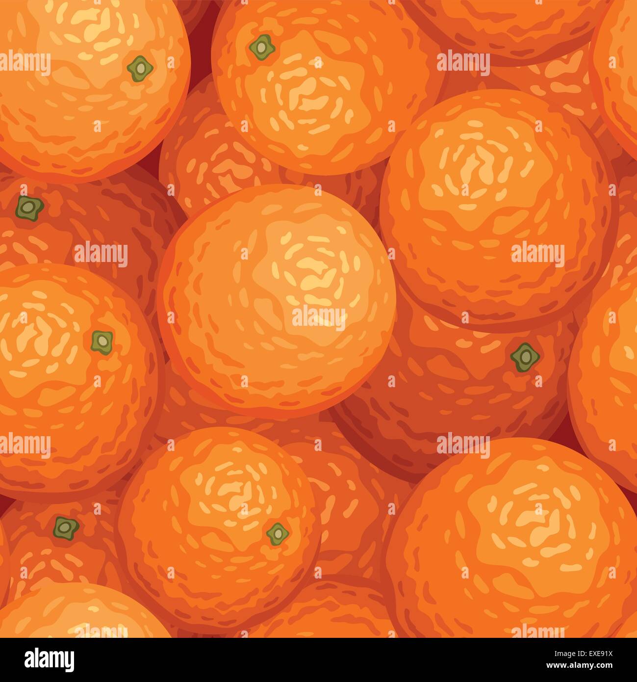 Seamless background with oranges. Vector illustration Stock Vector ...