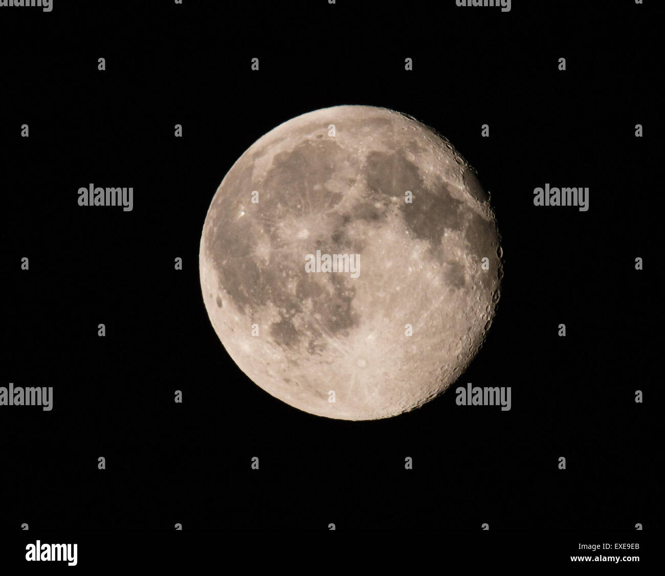 Full Moon detail Stock Photo
