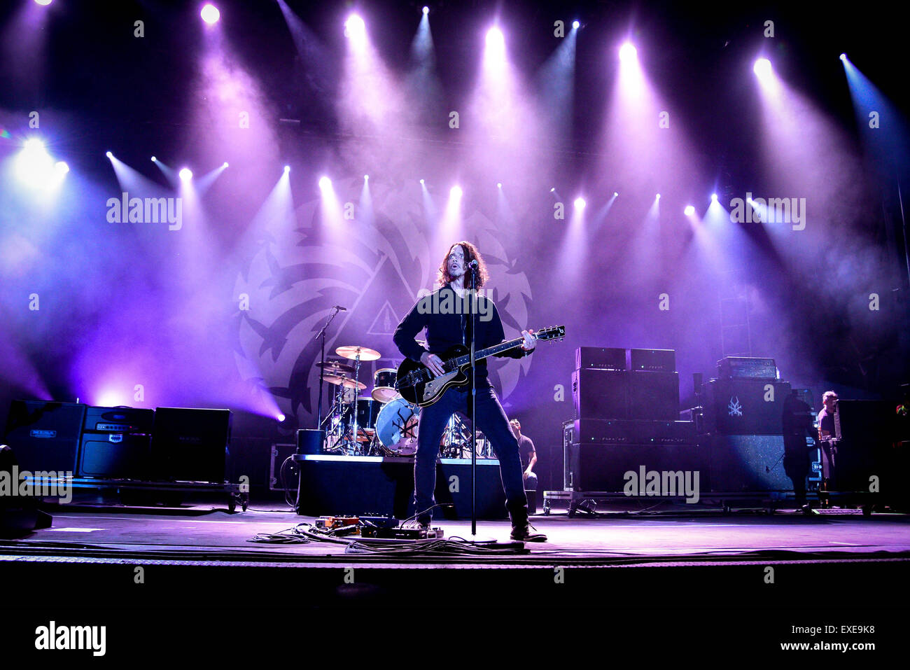 Kitchener, Ontario, Canada. 11th July, 2015. American rock band Soundgarden performed at Big Music Fest in Kithener, Ontario, Band members: CHRIS CORNELL, KIM THAYIL, BEN SHEPHERD, MATT CAMERON © Igor Vidyashev/ZUMA Wire/Alamy Live News Stock Photo