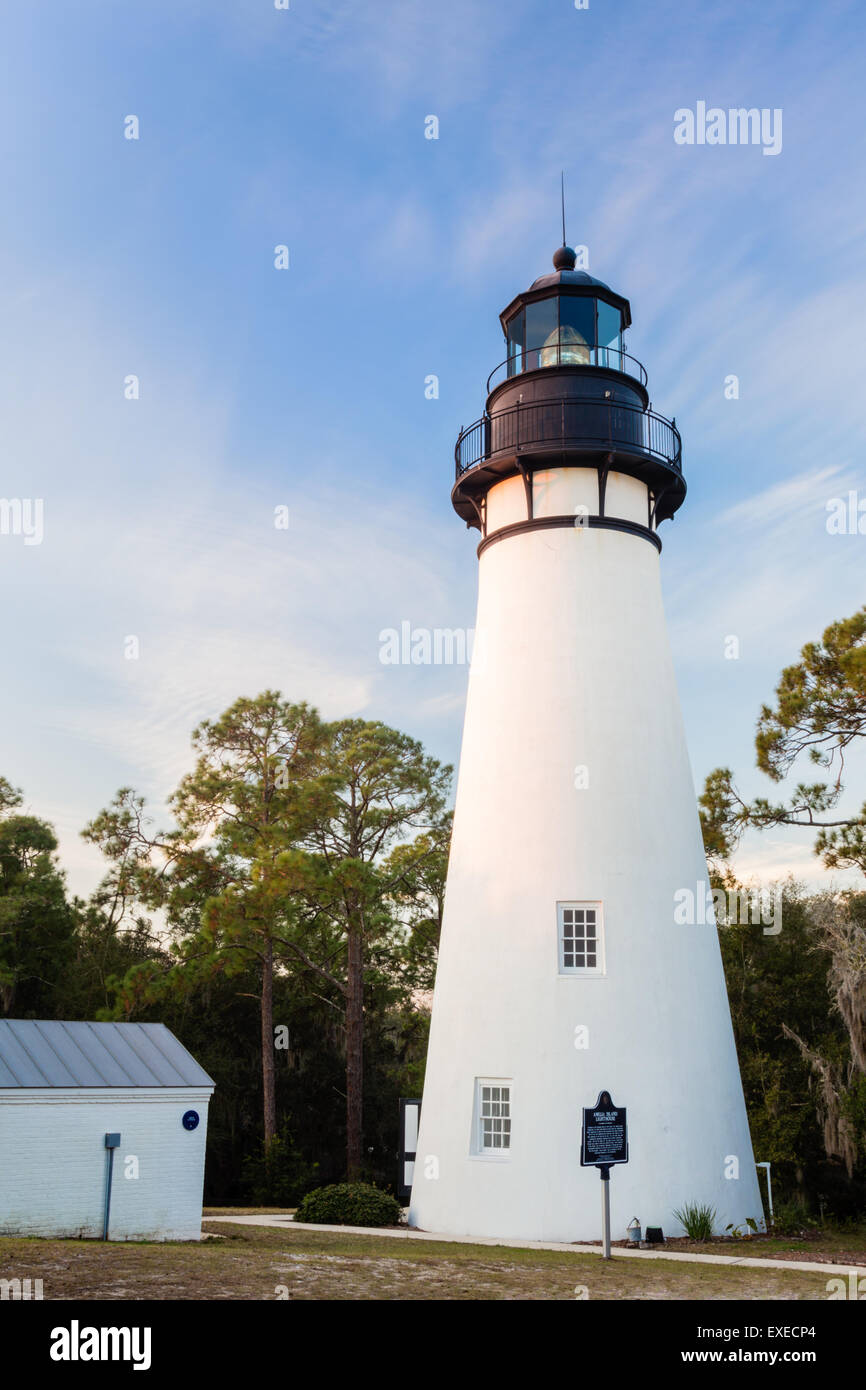 Amelia Island Lighthouse, Fernandina Beach, Florida Stock Photo