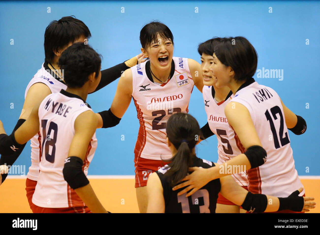 Saitama, Japan. 11th July, 2015. Yurie Nabeya (JPN) Volleyball FIVB Volleyball World Grand