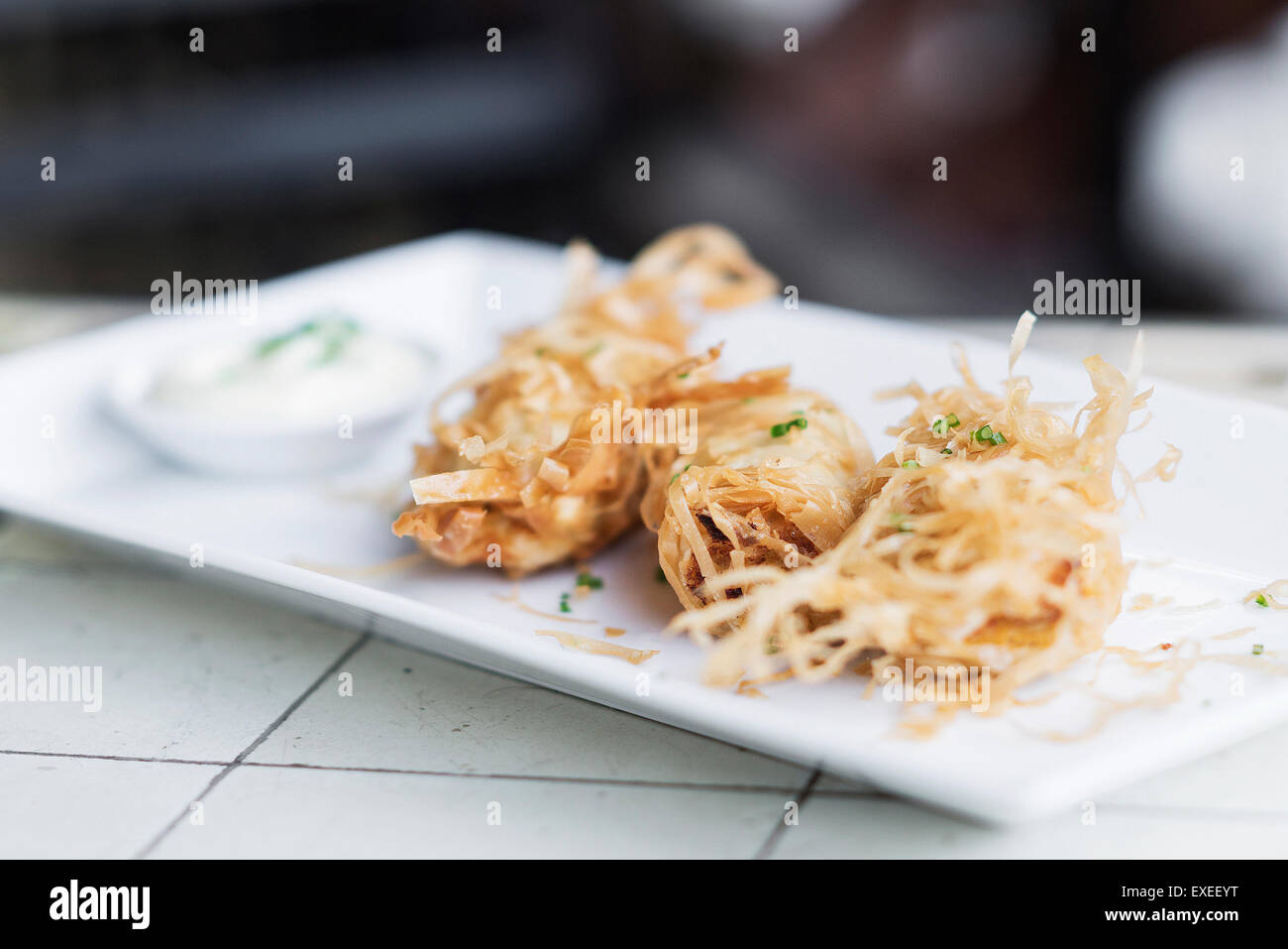 asian vegetable fried spring rolls set Stock Photo Alamy