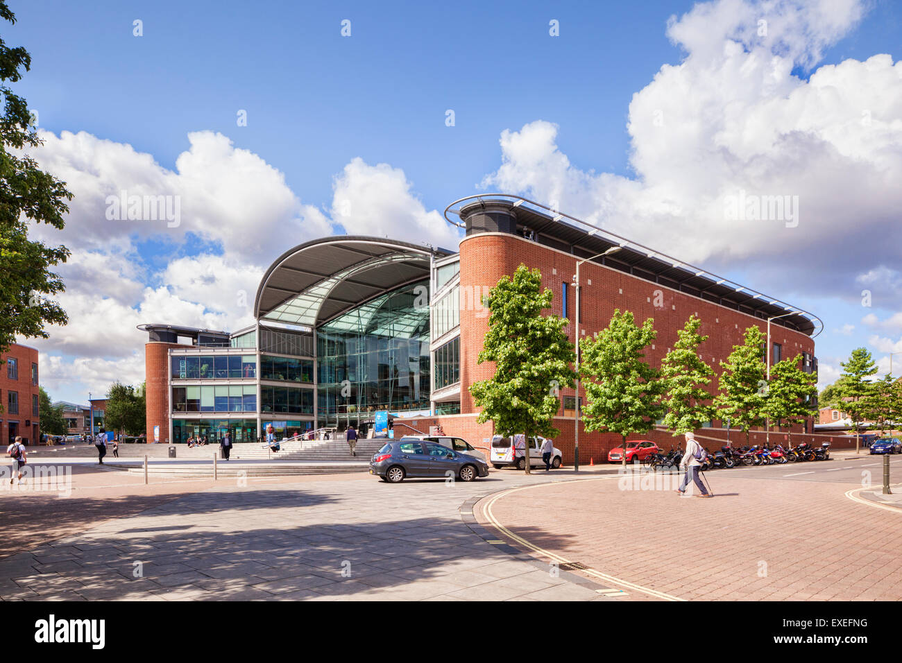 The Forum, one of the 12 Heritage Buildings of Norwich, Norfolk, England Stock Photo