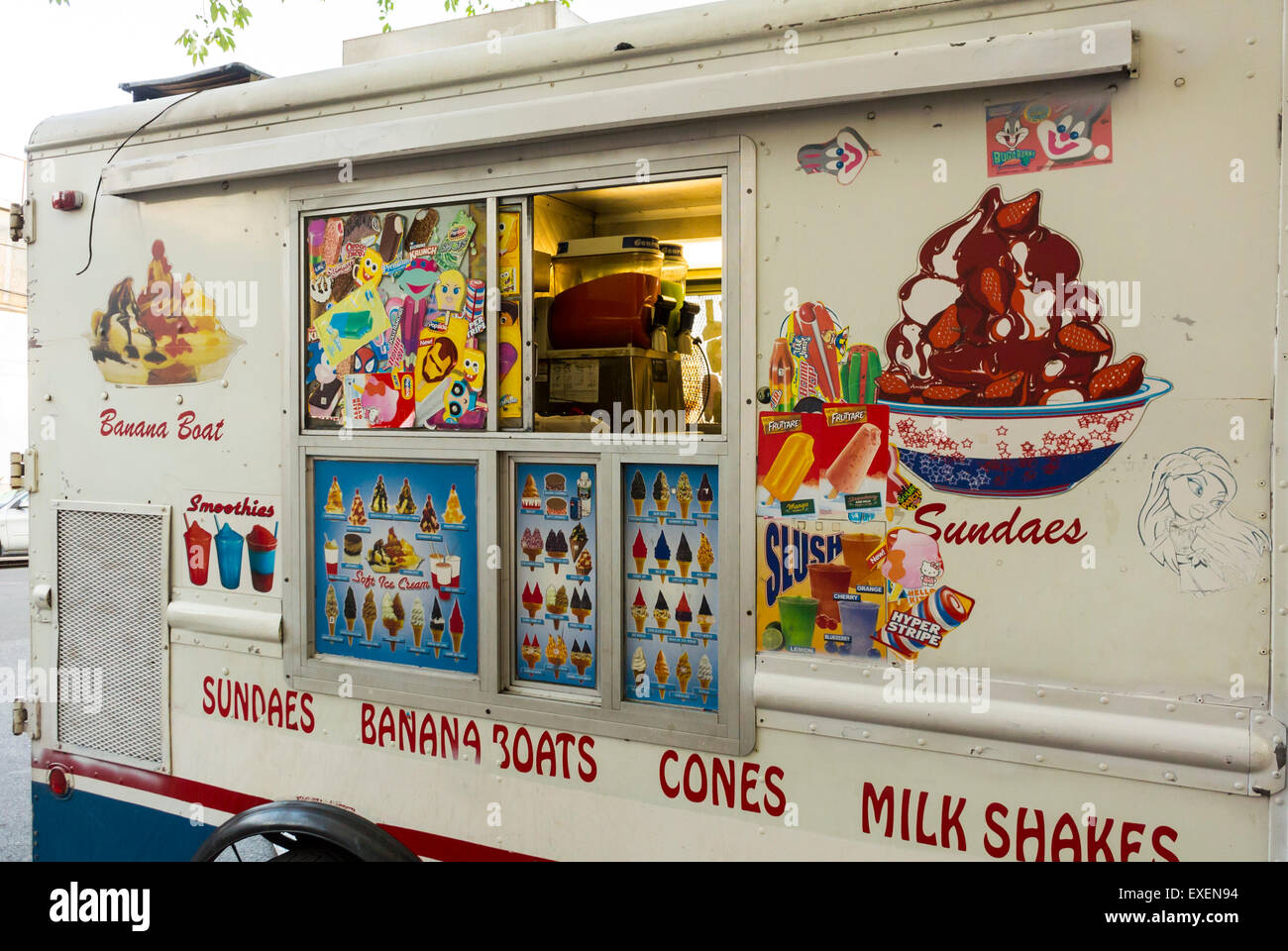 New York City, NY, USA, American Ice Cream Street Food Truck on Street