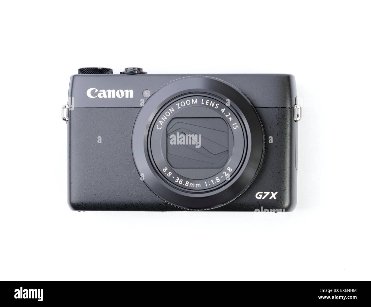 Canon PowerShot G7X compact digital camera isolated on white background Stock Photo