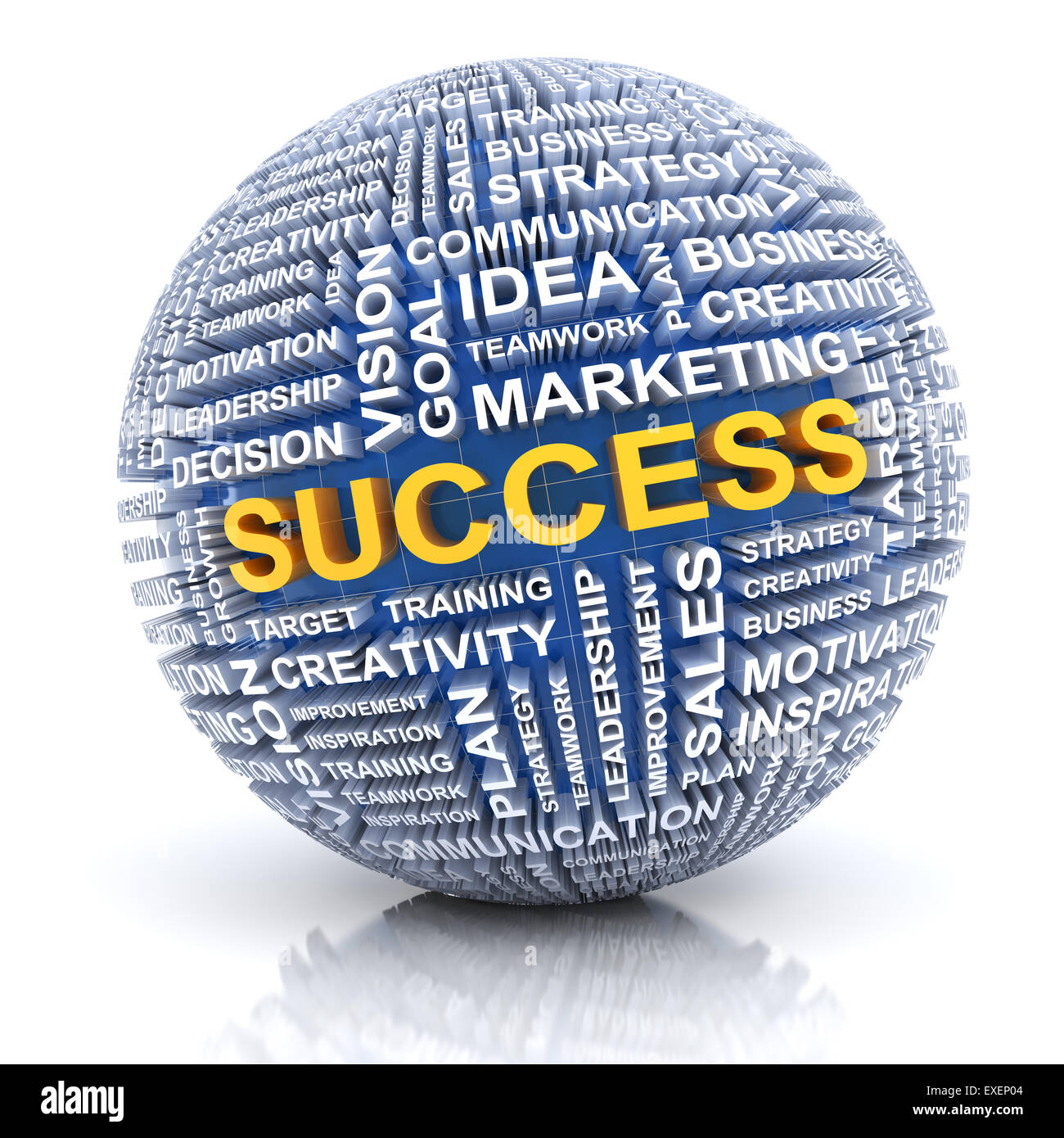 Business success concept, 3d render Stock Photo