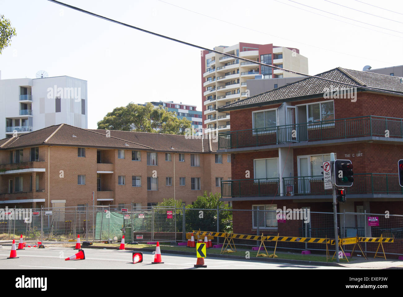 Apartments in Harris Park, near Parramatta, Western Sydney, Australia