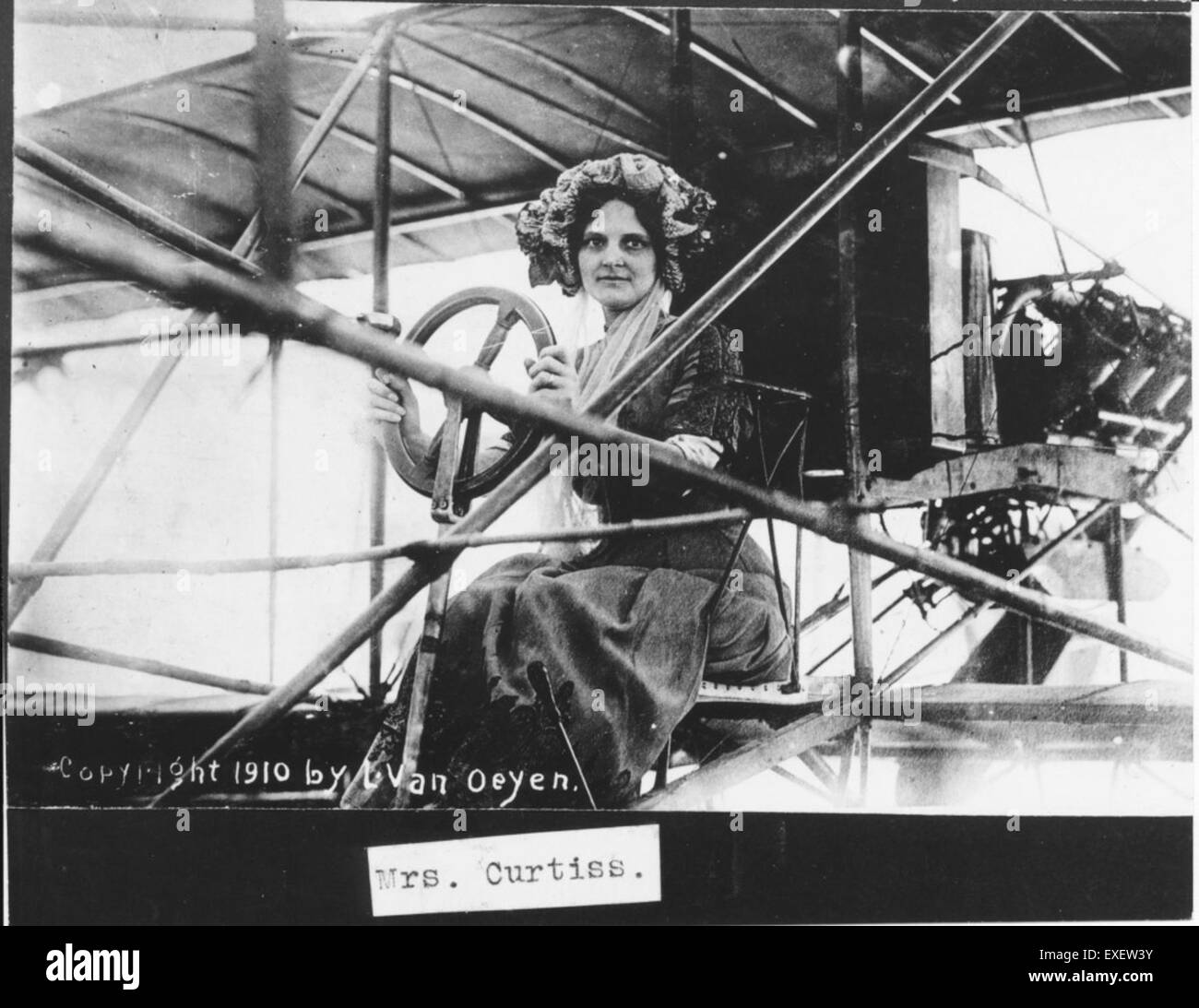 Lena Curtiss was a notable figure in early aviation history, contributing to the development and promotion of aviation in the United States. Her legacy includes both her pioneering work in flight and her role in the social and cultural advancements of the aviation industry. Stock Photo