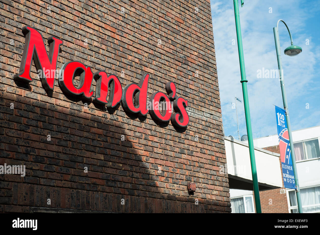 Nando's sign in Elstree Stock Photo