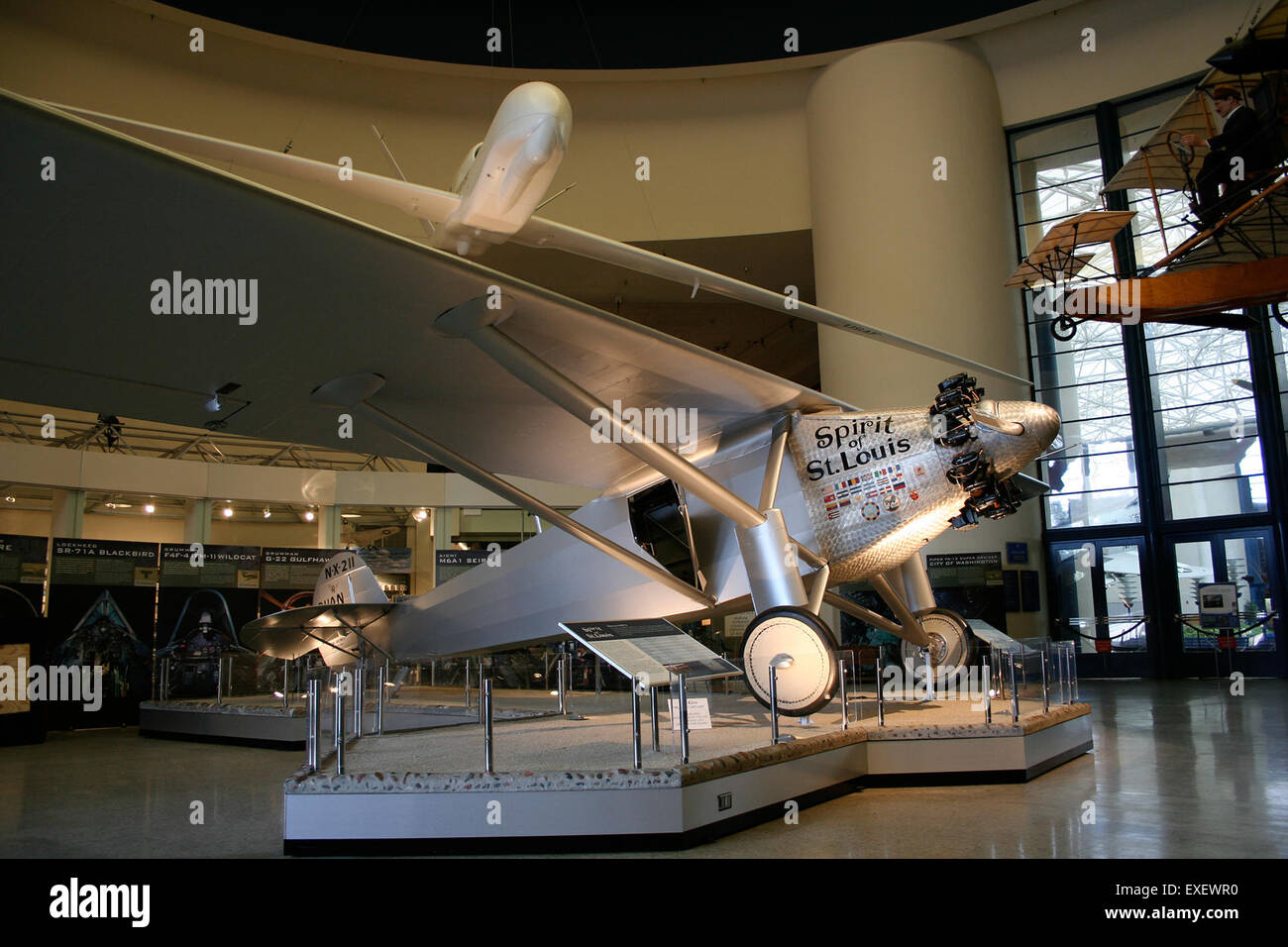A flying replica of the Ryan NYP Spirit of St. Louis, the iconic ...