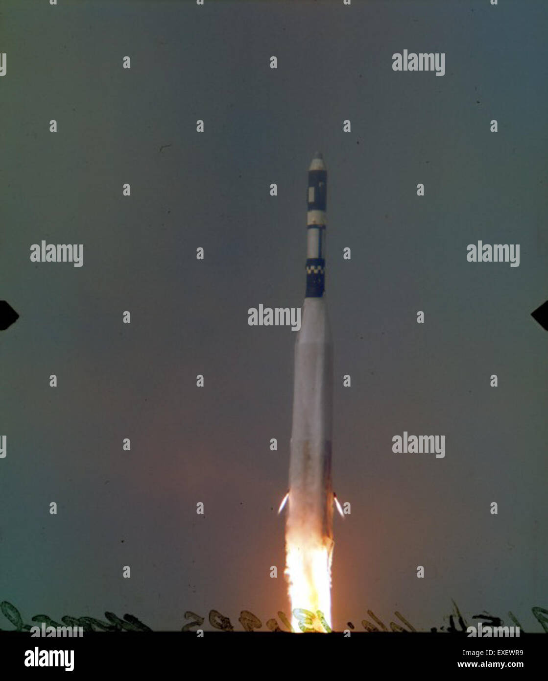 This image from the Atlas Negative Collection documents a series of key ...