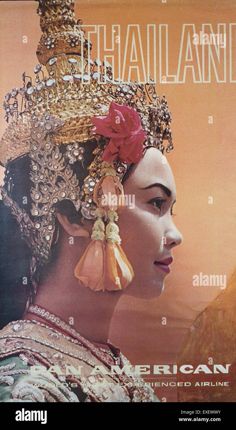 PanAm Thailand Poster 2 Stock Photo