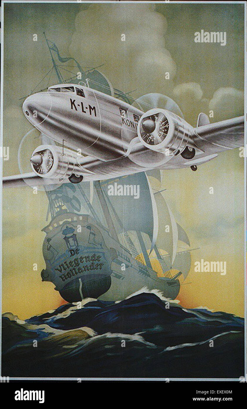 KLM Poster Stock Photo