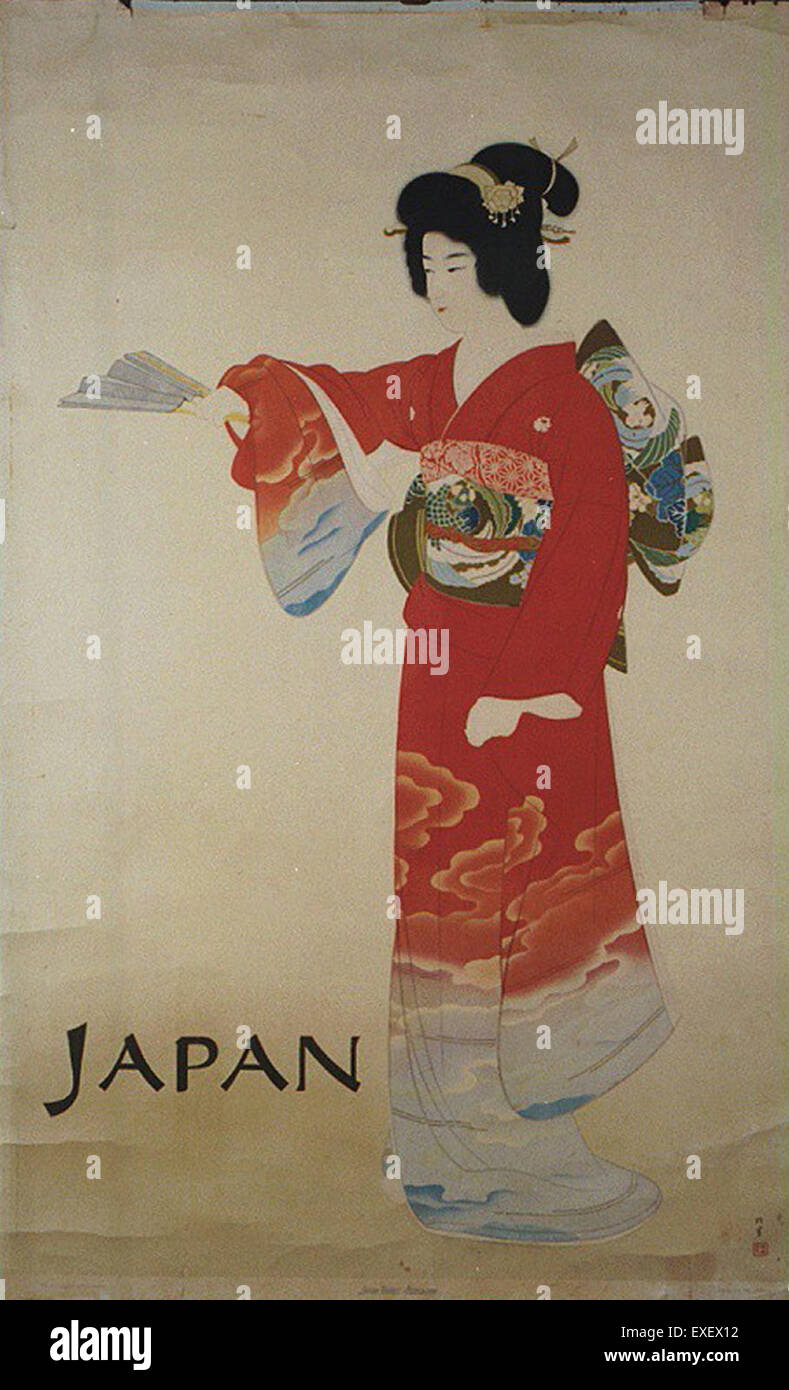 Japan Poster Stock Photo