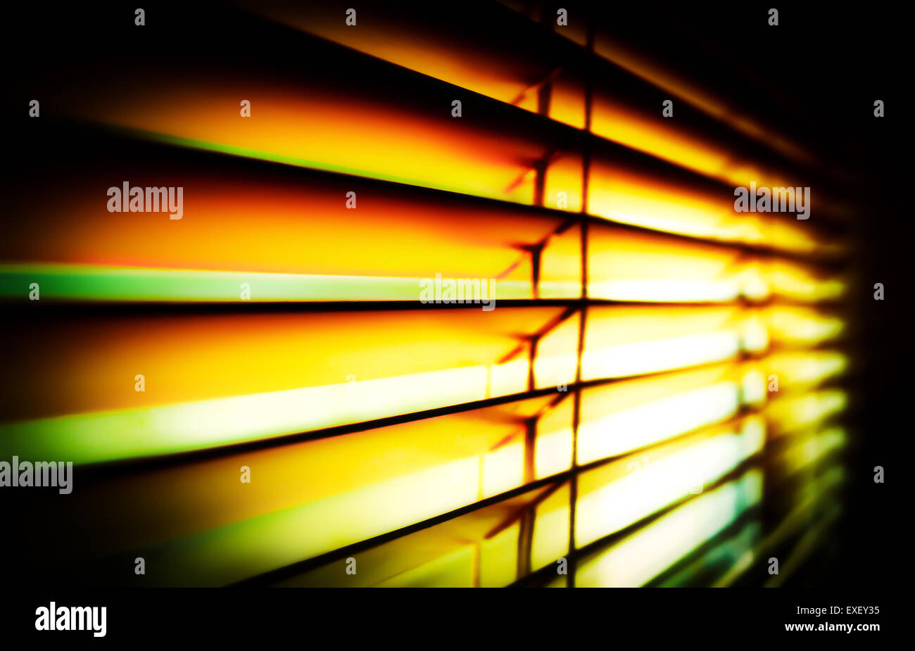 Light Shining Through Window Blinds Stock Photo Alamy