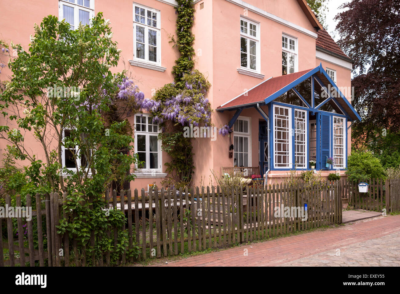 Europe Germany Lower Saxony Fischerhude House In The Old Part