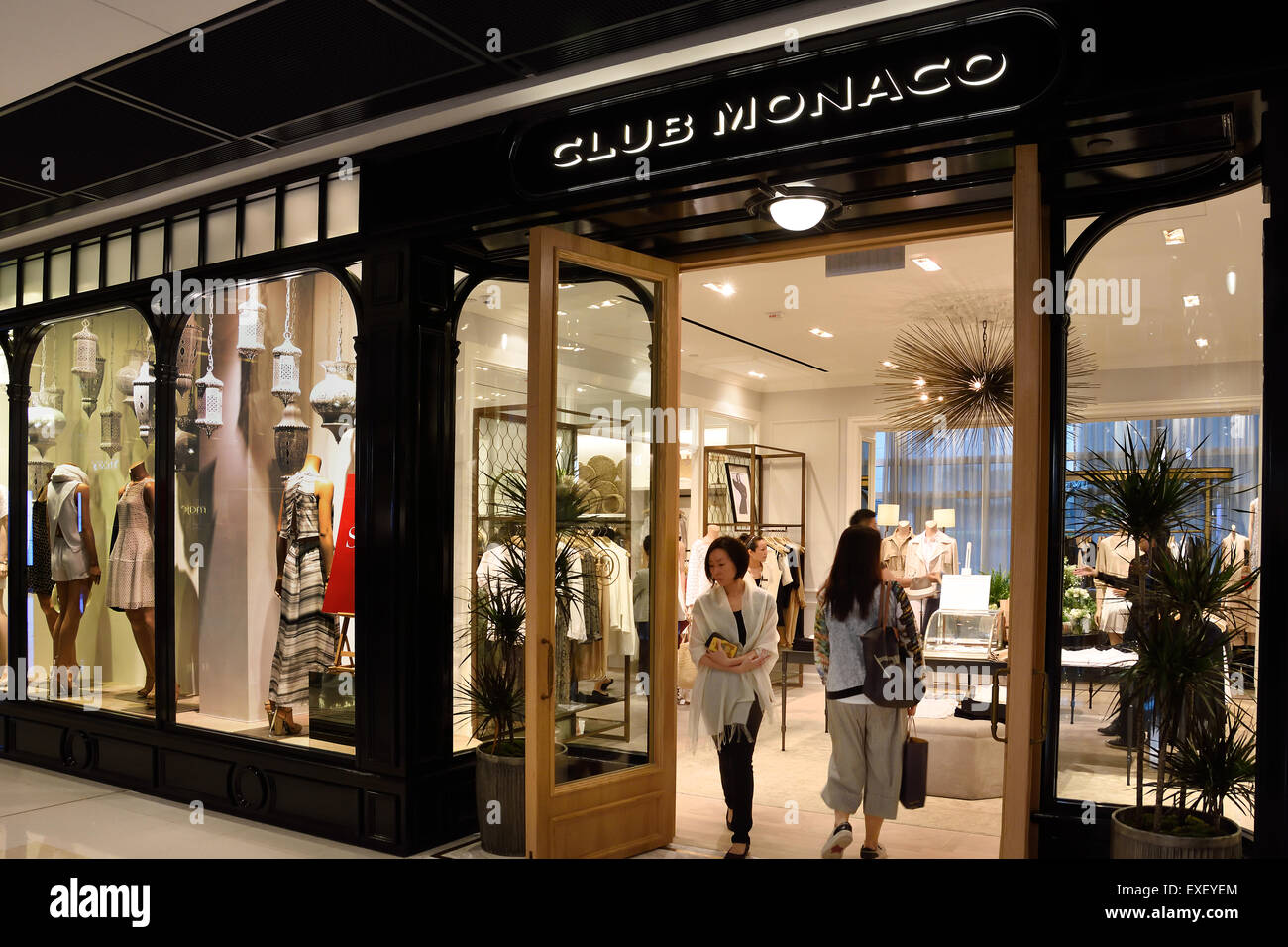 Club Monaco Fashion store Kowloon Tsim Sha Tsui Hong Kong China Chinese  Stock Photo - Alamy