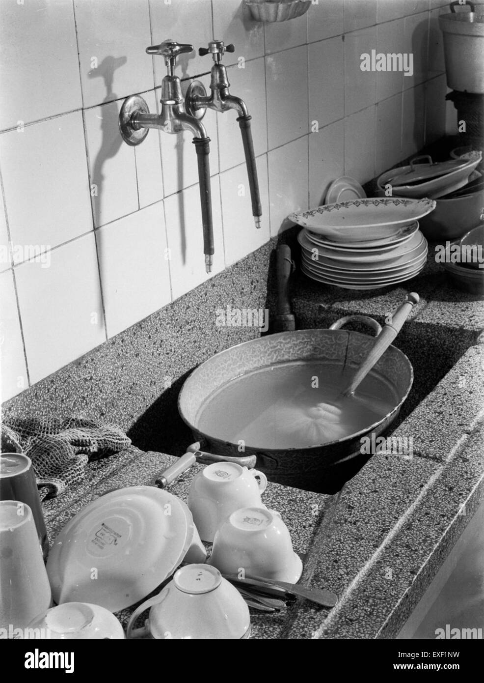 De afwas  The dishes Stock Photo