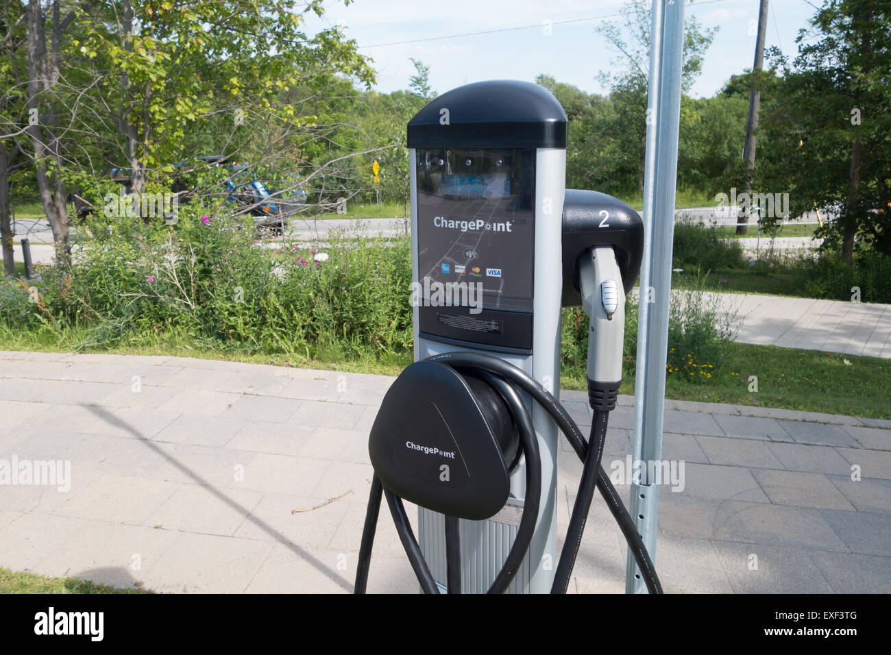 electric car charging station Stock Photo Alamy