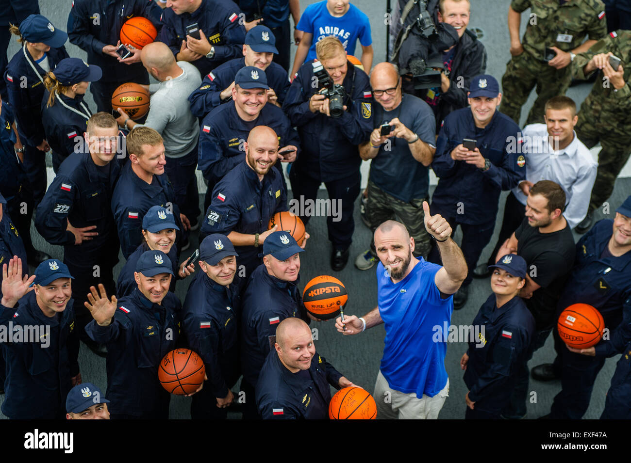 Gdynia, Poland 13th, July 2015 The only Polish player in the NBA Marcin Gortat ( Washington