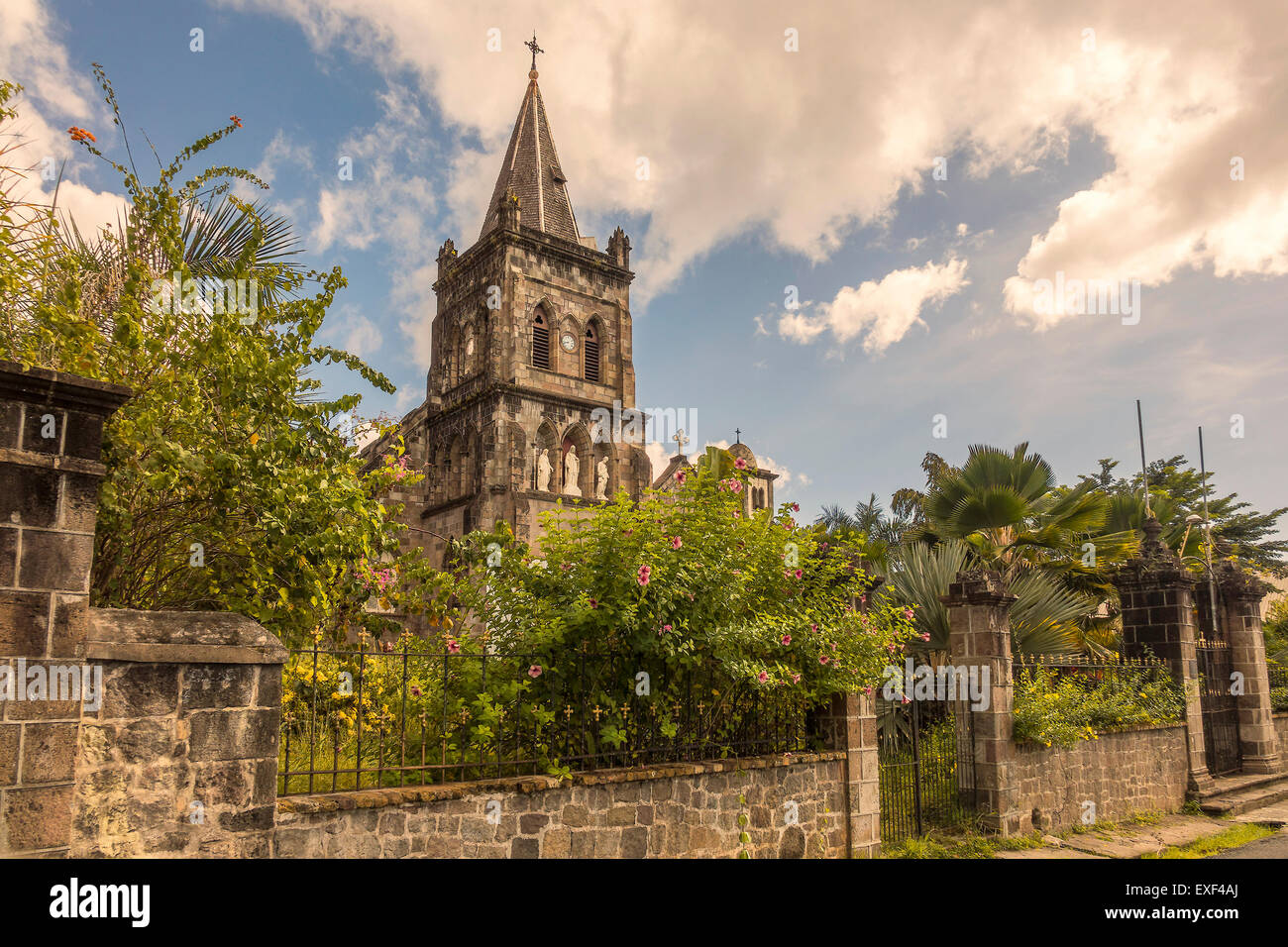 Roseau Cathedral Dominica West Indies Stock Photo Alamy