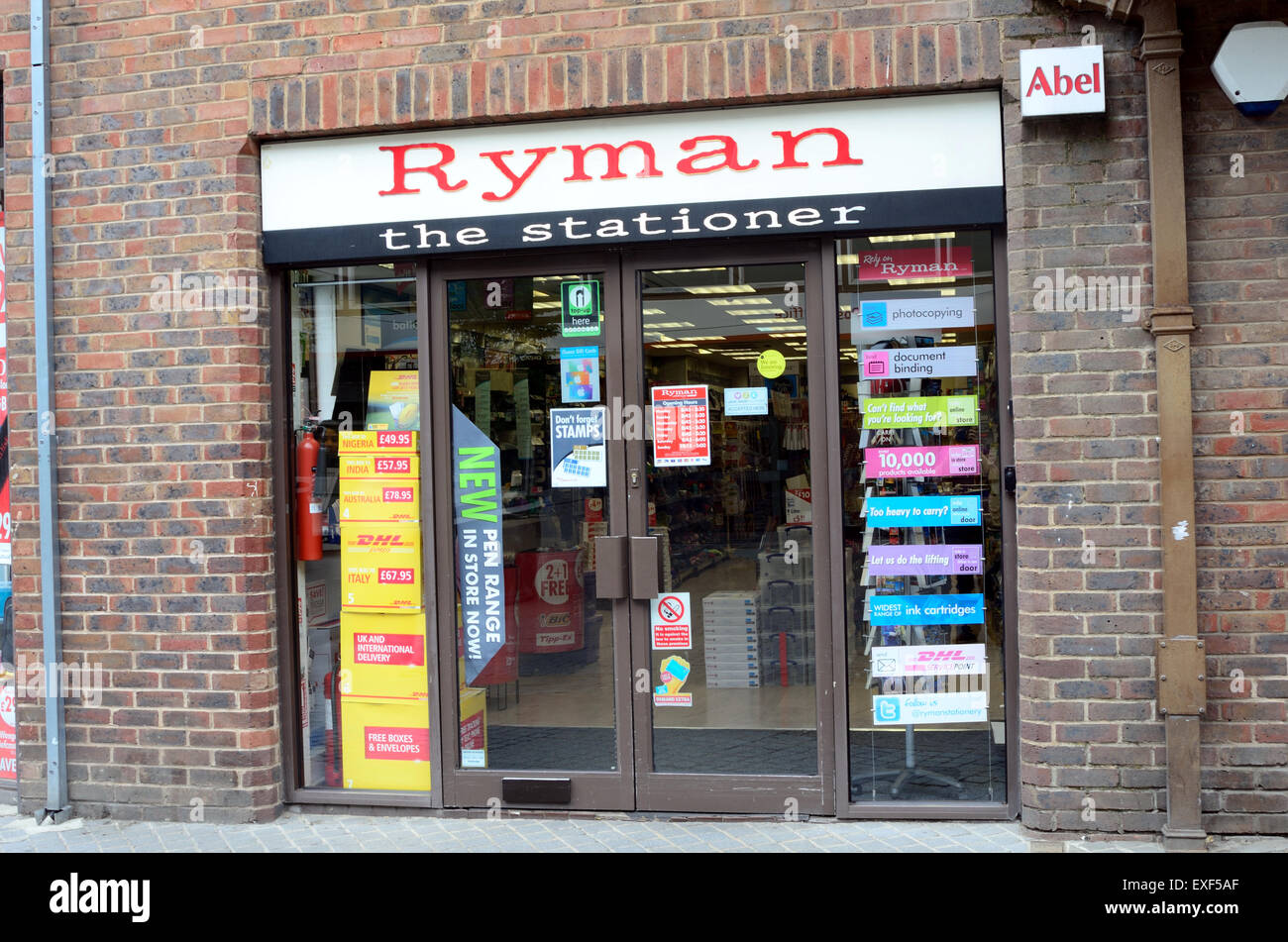 The Ryman Stationary store on Peascod Street in Windsor. Stock Photo