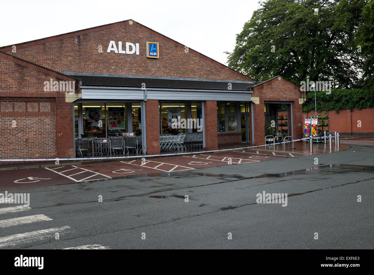 Manchester, UK 13th July 2015 The Aldi store on Wilmslow Road, Didsbury has been closed all